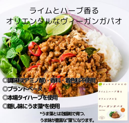 チャヤマクロビ ヴィーガンガパオ レトルト 110g 10個 <単品購入より5%お得> チャヤマクロビ ヴィーガンガパオ レトルト 110g 10個 <単品購入より5%お得>