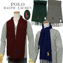 ラルフローレン ビッグポニー刺繍マフラーPOLO by Ralph Laurenラルフローレン　マフラー【イタリア製】PC0231【男女兼用】送料無料