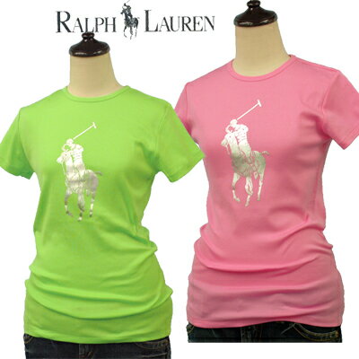 【ポイント10倍】RALPH LAUREN GOLF レデイースビッグポニー シルバーメタリックプリント 半袖 Tシャツ【2011-Spring/NewModel】【ラルフローレン 】