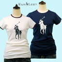 【ポイント10倍】RALPH LAUREN GOLF レデイースビッグポニープリント半袖 リンガーTシャツ【2011-Spring/NewModel】【ラルフローレン 】