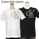 Calvin Klein Jeans Men'sCKロゴプリント 半袖Tシャツ