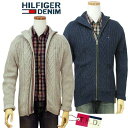 トミー・ヒルフィガー Hilfiger Denim byTommy Hilfigerケーブル編みフルジップセーター【トミーヒルフィガー】【送料無料】