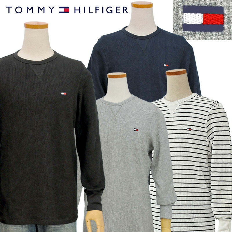 Tommy HilfigerトミーヒルフィガーMen’sサーマル ポイント長袖Tシャツギフト プレゼント 送料無料XL,XXLL、3L大きいサイズ