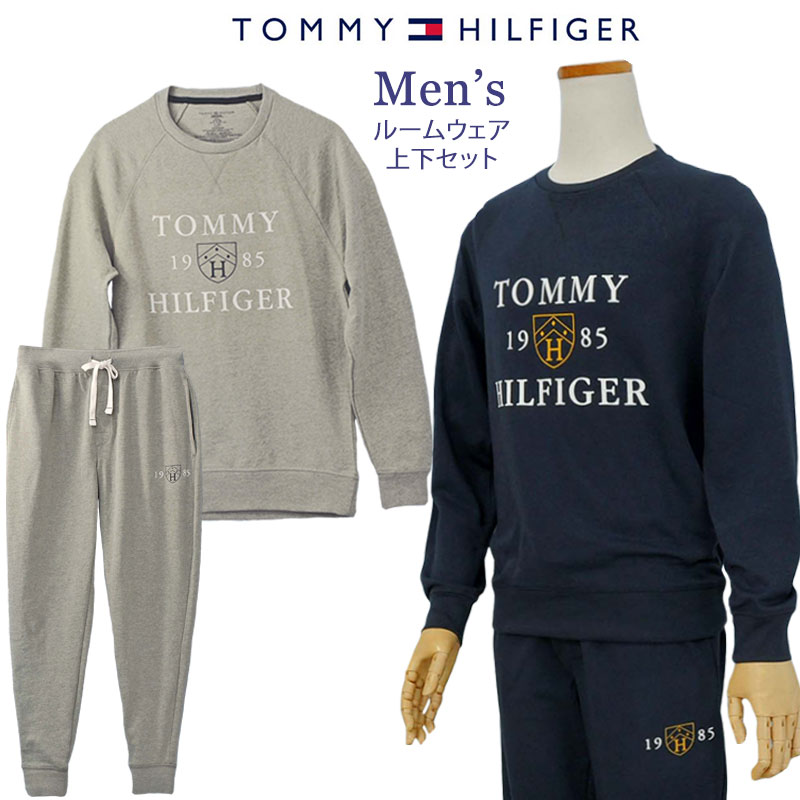 Tommy HilfigerトミーヒルフィガーMen’s長袖トレーナー上下【トミーヒルフィガー】# 09t4201004父の日ギフト プレゼントナイトウエア・ルームウエアー、パジャマセット、XL,XXLL、3L大きいサイズ送料無料L