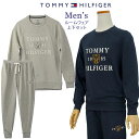 Tommy HilfigerトミーヒルフィガーMen’s長袖トレーナー上下【トミーヒルフィガー】# 09t4201004父の日ギフト プレゼントナイトウエア・ルームウエアー、パジャマセット、XL,XXLL、3L大きいサイズ送料無料L