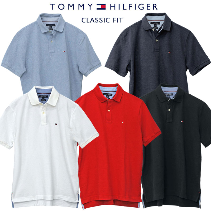 トミー ヒルフィガー ポロシャツ メンズ Tommy HilfigerトミーヒルフィガーMen’s定番IVYポロ　半袖鹿の子ポロシャツ# 7802266 父の日ギフト プレゼントXL,XXL、3L大きいサイズ送料無料