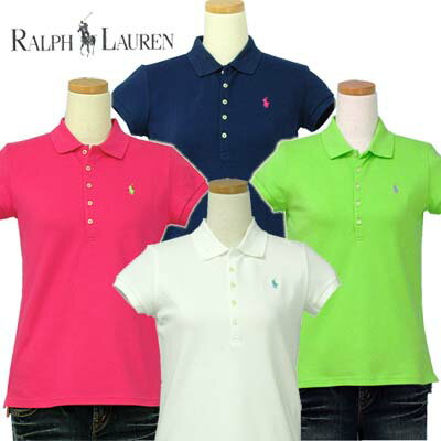 RALPH LAUREN ガールズ定番半袖 鹿の子ポロシャツ【ラルフローレン 】 ギフト プレゼント