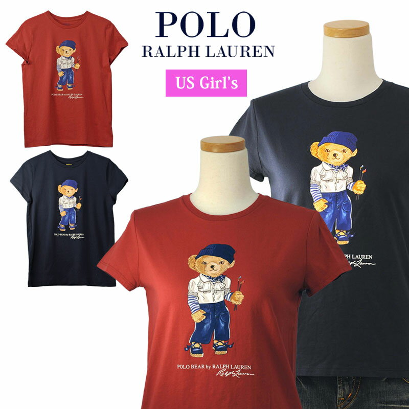 POLO by Ralph Lauren Girl sポロベアー キャップスリーブ 半袖Tシャツラルフローレン ガールズ 