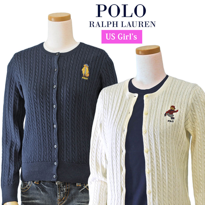 POLO by Ralph Lauren Girl'sポロベアーコットン ケーブル カーディガンラルフローレン カーディガン送料無料 ギフト プレゼント