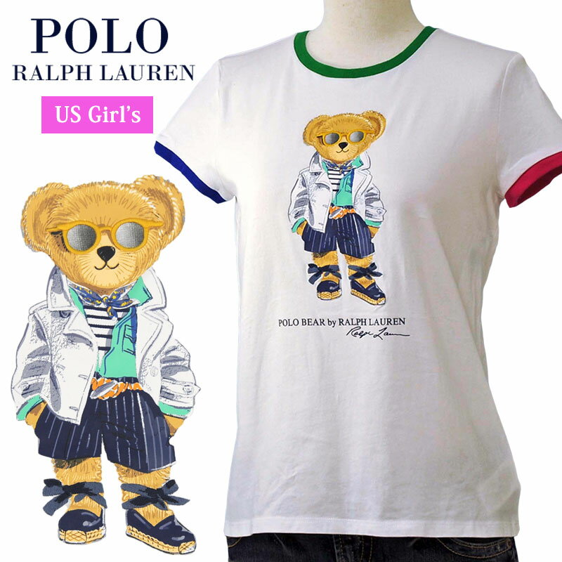 POLO by Ralph Lauren Girl'sポロベアー キャップスリーブ 半袖Tシャツラルフローレン ガールズ送料無料