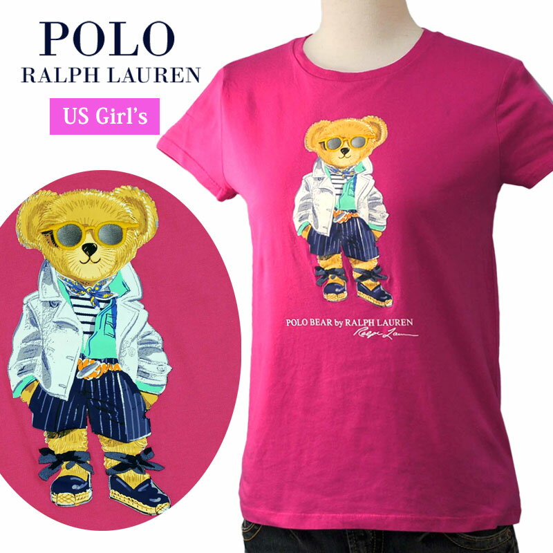 POLO by Ralph Lauren Girl'sポロベアー キャップスリーブ 半袖Tシャツラルフローレン ガールズ送料無料