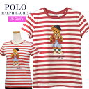 POLO by Ralph Lauren Girl'sポロベアー キャップスリーブ ボーダー半袖Tシャツラルフローレン ガールズ送料無料