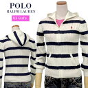 POLO by Ralph Lauren Girl's フード付きボーダーフルジップセーターラルフローレン カーディガン送料無料 ギフト プレゼント