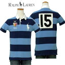 【全商品10%OFFクーポン】プライス ダウンPOLO by Ralph Lauren Men'sビッグポニー半袖ボーダー鹿の子ラガーシャツ【CUSTOM FIT】【ラルフローレンMen's】 ギフト プレゼント