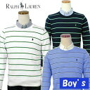 POLO by Ralph Lauren Boy'sプレミアムコットンボーダークルーネックセーター【ポロ ラルフローレン】