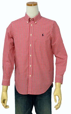 クリアランス、プライス ダウンPOLO by Ralph Lauren Boy'sギンガムチェック 長袖 シャツ【ラルフローレン ボーイズ】