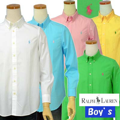 POLO by Ralph Lauren Boy'sラルフローレン長袖ポプリンシャツ【ラルフローレン ボーイズ】