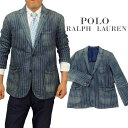 POLO by Ralph Lauren Men'sNEW ARTISANストライプ デニムブレザー