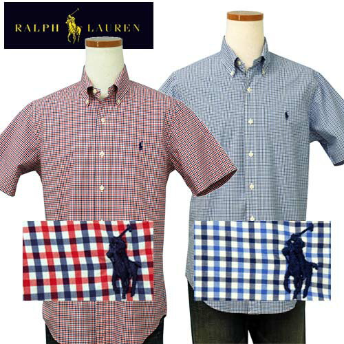 プライス ダウンPOLO by Ralph Laurenマルチチェック半袖シャツXL,大きいサイズ【ラルフローレン】