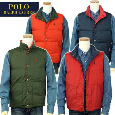 POLO by Ralph Lauren Men’sリバーシブル ダウンベストXL,大きいサイズ【ポロ ラルフローレン Men's】クリアランス、見切り処分品【送料無料】