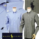 POLO by Ralph LaurenMen 039 s定番80 039 s Sueded ブロードクロス千鳥格子柄 長袖シャツXL,XXL,大きいサイズ【ラルフローレンMen 039 s】