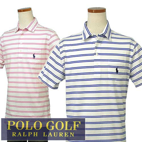 POLO Golf by Ralph Laurenミドルポニー ポケット付 半袖ボーダーポロシャツ【2016-Spring/NewColor】【ラルフローレン】XL,大きいサイズ【送料無料】