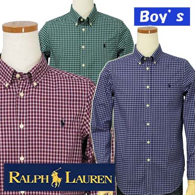 POLO by Ralph Lauren Boy'sラルフローレン長袖マルチチェック シャツ【ラルフローレン ボーイズ】送料無料