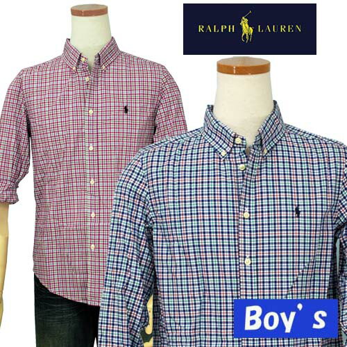 POLO by Ralph Lauren Boy'sラルフローレンマルチチェック長袖シャツ【クリアランス、見切り処分品】【ラルフローレン ボーイズ】