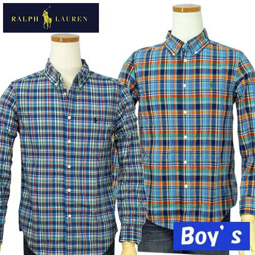 POLO by Ralph Lauren Boy'sラルフローレンマルチチェック長袖シャツ