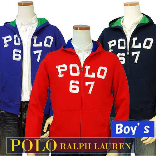 プライス ダウン 送料無料POLO by Ralph Lauren Boy'sPOLO 67ビンテージプリント フルジップパーカーラルフローレン パーカー