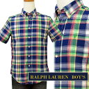 POLO by Ralph Laurenラルフローレン Boy 039 sマルチチェック半袖シャツ【2016-Summer/NewColor】 ギフト プレゼントポロ ラルフローレン ボーイズ