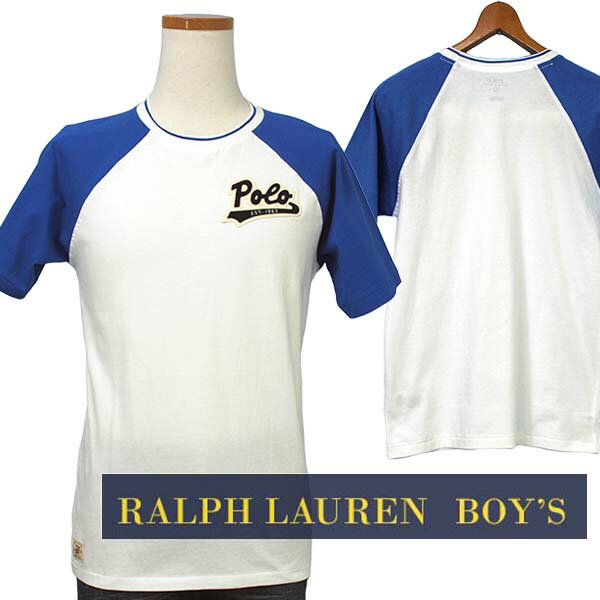 POLO by Ralph Lauren Boy's POLOアップリケ半袖ベースボールTシャツ【2016-Summer/NewModel】【ラルフローレンボーイズ】