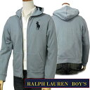 【全商品10%OFFクーポン】POLO by Ralph Lauren Boy's定番ビッグポニー ビンテージ風 フルジップパーカー【2017-Fall/NewModel】ラルフローレン パーカー