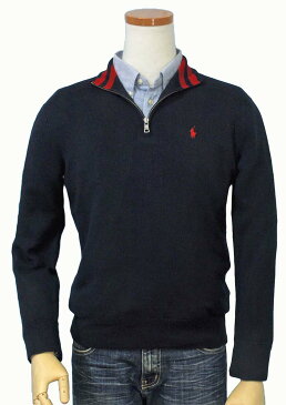 POLO Ralph Lauren Boy'sコットン ハーフジップトレーナー【クリアランス、見切り処分品】ラルフローレン トレーナー
