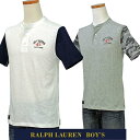 POLO by Ralph Lauren Boy'sヘンリーネック切換え半袖Tシャツポロ ラルフローレン Tシャツ