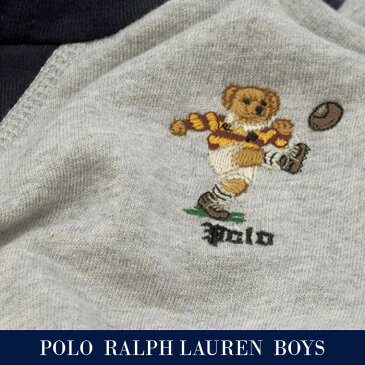 【全商品10%OFFクーポン】POLO by Ralph Lauren Boy'sポロベアー刺繍パーカー【2019-Fall/NewModel】キッカーベアー、ラグビーベアー 送料無料