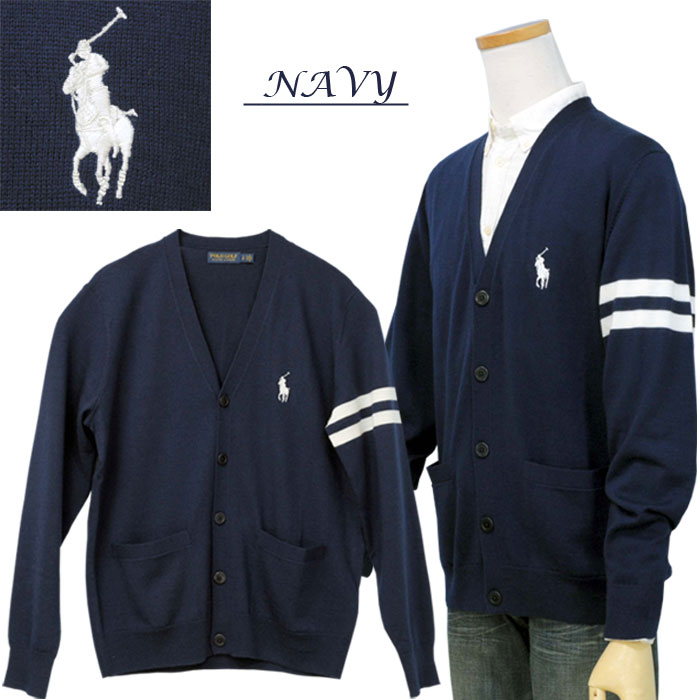 POLO Golf Ralph Lauren Men'sミドルポニー　メリノウールカーディガンXL,XXL大きいサイズ ラルフローレン カーディガン【送料無料】