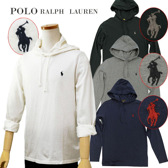 POLO by Ralph Lauren Mens定番フード付　長袖Tパーカー父の日ギフト プレゼント【ポロ ラルフローレ...