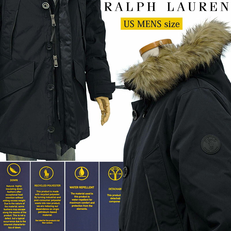 POLO by Ralph Lauren Men'sファーフード付 ダウンコートラルフローレンMen's【2021-Fall/NewModel】【送料無料】