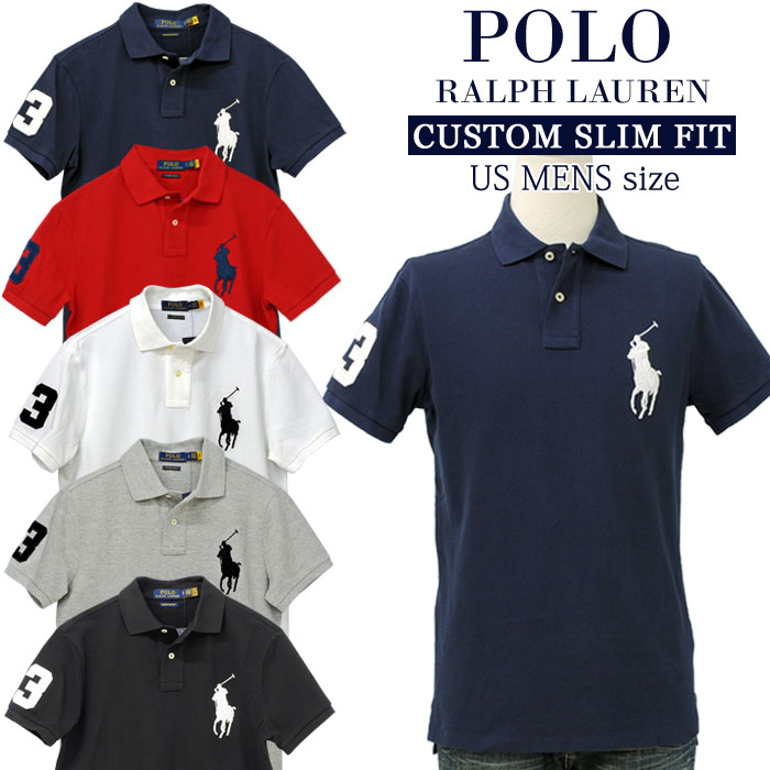 ラルフローレン Polo by Ralph Laurenラルフローレン Men'sビッグポニー 鹿の子 ポロシャツ カスタム スリム送料無料,父の日ギフト プレゼントビッグポニーポロシャツ