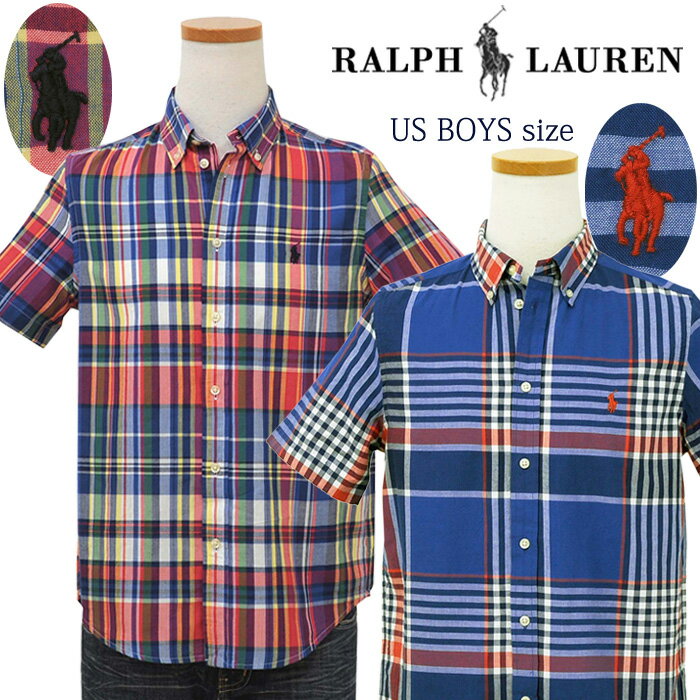 POLO by Ralph LaurenラルフローレンBoy'sマドラスチェック半袖シャツ【2020-Summer/NewColor】ラルフローレン シャツ送料無料