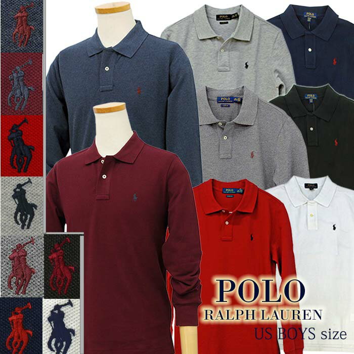 POLO by Ralph Lauren Boy's定番長袖 鹿の子ポロシャツラルフローレン 長袖ポロシャツ送料無料