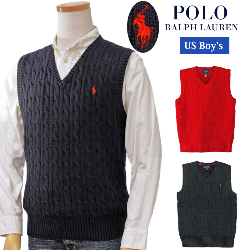 POLO by Ralph Lauren Boy's ֥åȥ ֥ Vͥå ٥ ե ٥