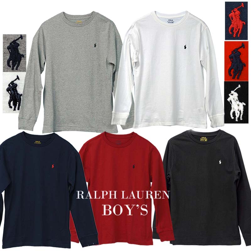 POLO by Ralph Lauren Boy's 定番,ベーシック 長袖ポイントTシャツ【ラルフローレン T シャツ】