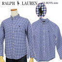 POLO by Ralph Lauren Boy 039 s定番長袖ギンガムチェックシャツ（ストレッチ）ボタンダウンシャツ送料無料 ギフト プレゼント