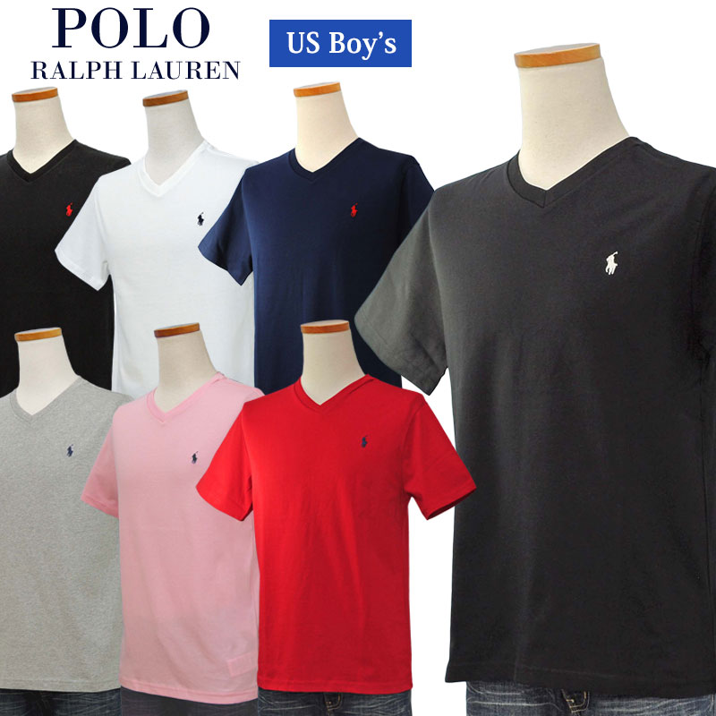 POLO by Ralph Lauren Boy 039 s 定番Vネック ポイント半袖Tシャツポロ ラルフローレン Tシャツ 323832906父の日ギフト プレゼント