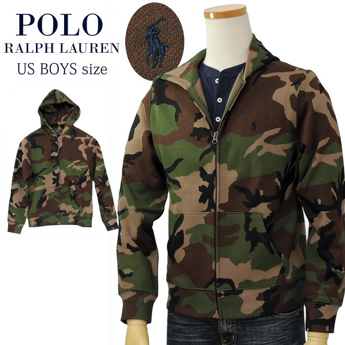 POLO Ralph Lauren Boy'sカモフラ フルジップパーカーラルフローレン パーカー送料無料