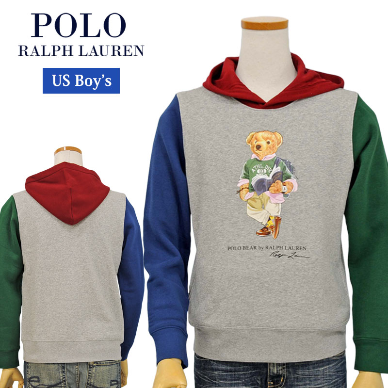 POLO Ralph Lauren Boy'sポロベアー切替えパーカーラルフローレン ポロベアーパーカー送料無料