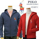 POLO Ralph Lauren Boy'sビッグポニータイダイ刺繍 フルジップパーカービッグポニー フルジップパーカー送料無料