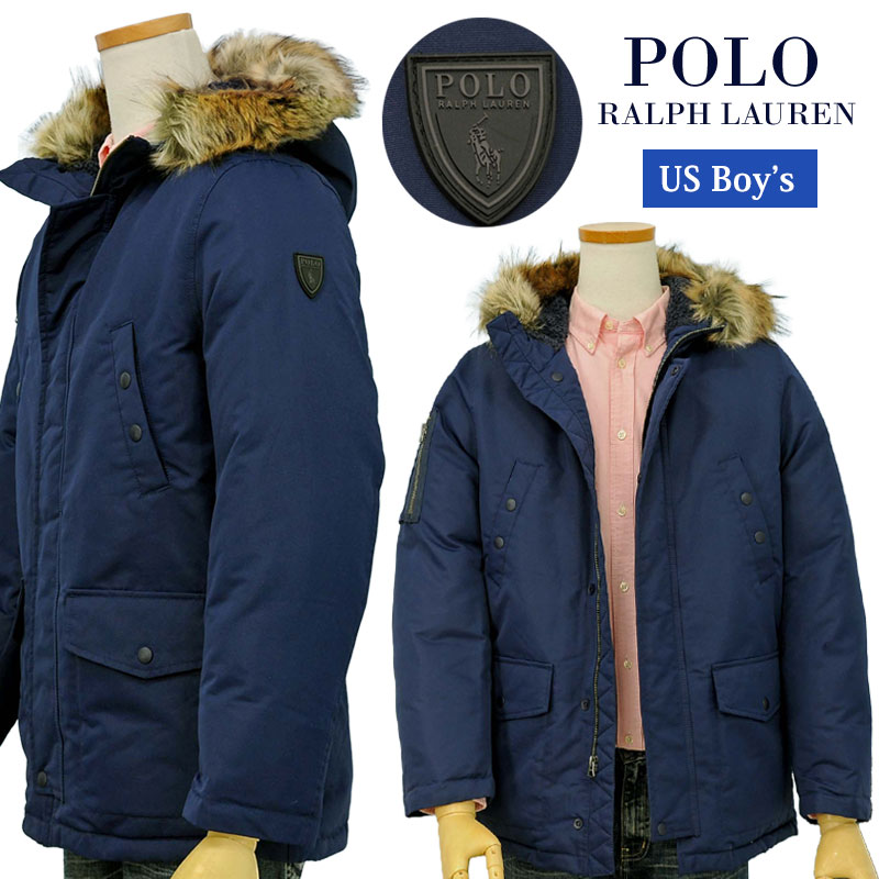 POLO by Ralph Lauren Boy sファーフード付 ダウンジャケット【2022-2023-Fall/NewModel】ラルフローレン ダウンジャケット